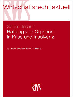 cover image of Haftung von Organen in Krise und Insolvenz